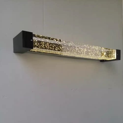 LED镜前灯简约现代时尚浴室镜灯水晶不锈钢化妆灯中山门口灯饰