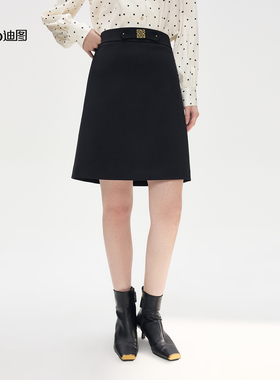 迪图2026春季新款时尚简约气质百搭职场干练通勤女士短款半身裙