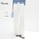 Ditto 松紧腰头休闲裤 迪图慵懒松弛阔腿裤 女高腰百搭直筒裤