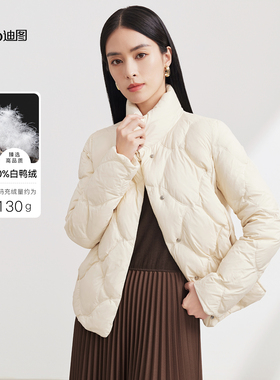 Ditto/迪图冬季保暖轻薄羽绒服女2025新款时尚百搭小个子短款外套