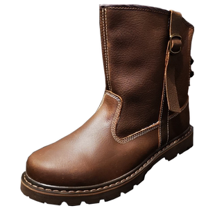 特价头层牛皮短靴工装靴真皮骑士靴休闲马丁靴复古蒙古马靴时装靴