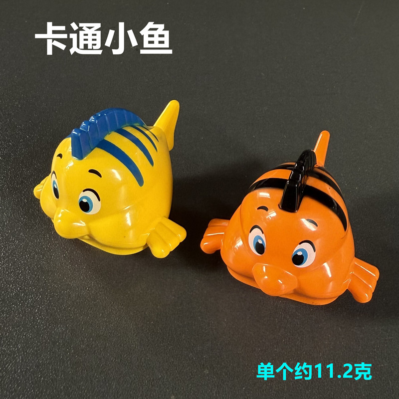 大颗粒积木卡通小鱼小丑鱼海洋动物模型幼儿园儿童益智玩具礼物
