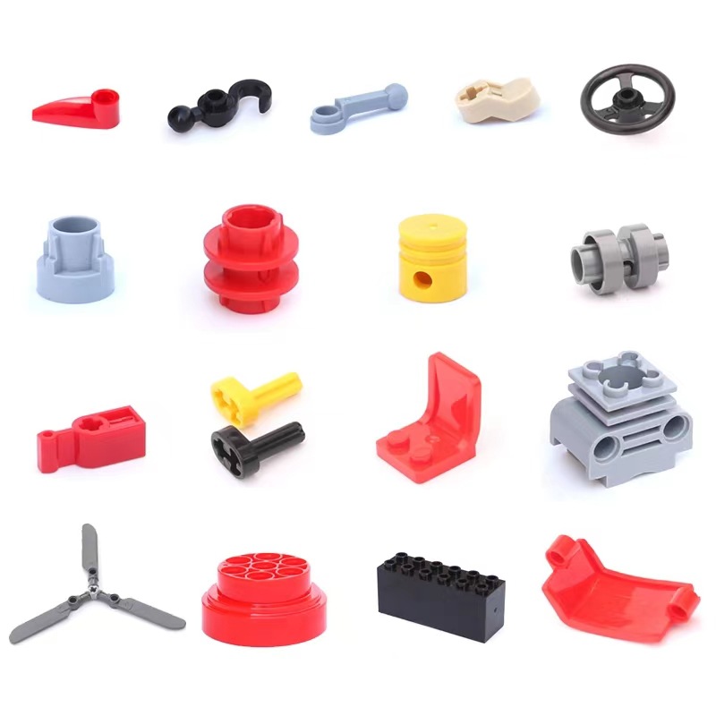 兼容某高小颗粒积木机械科技件零配散件汽车传动销活塞特殊连接件