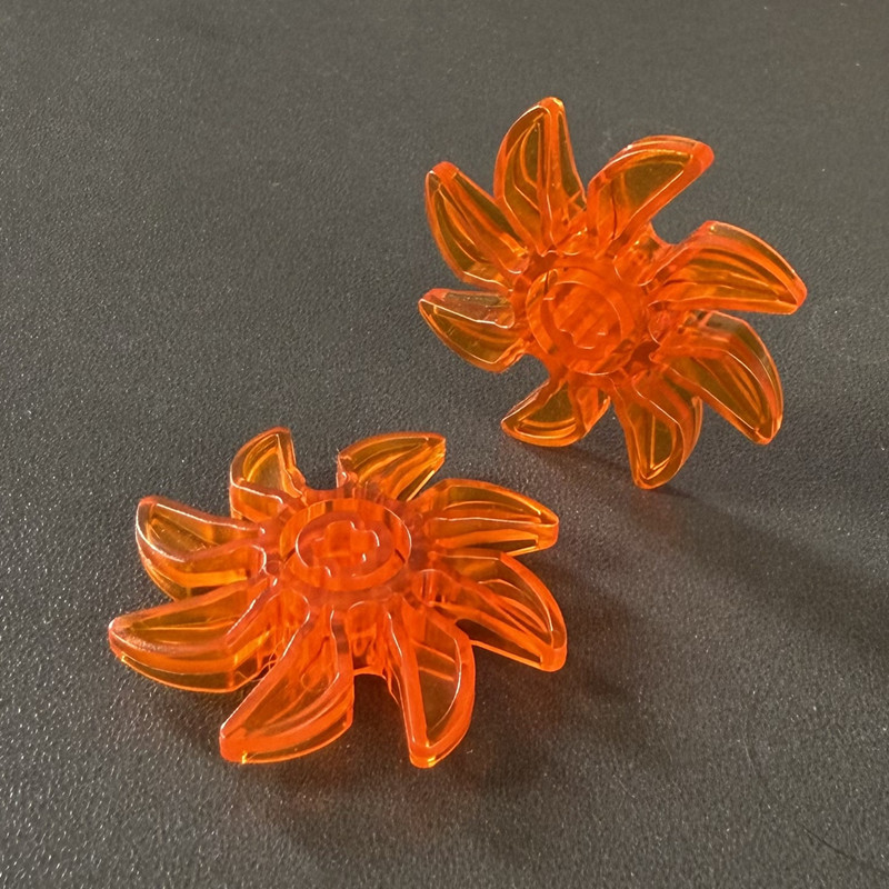 MOC国产小颗粒积木科技散件41530 6170793八叶螺旋桨锯齿片37mm