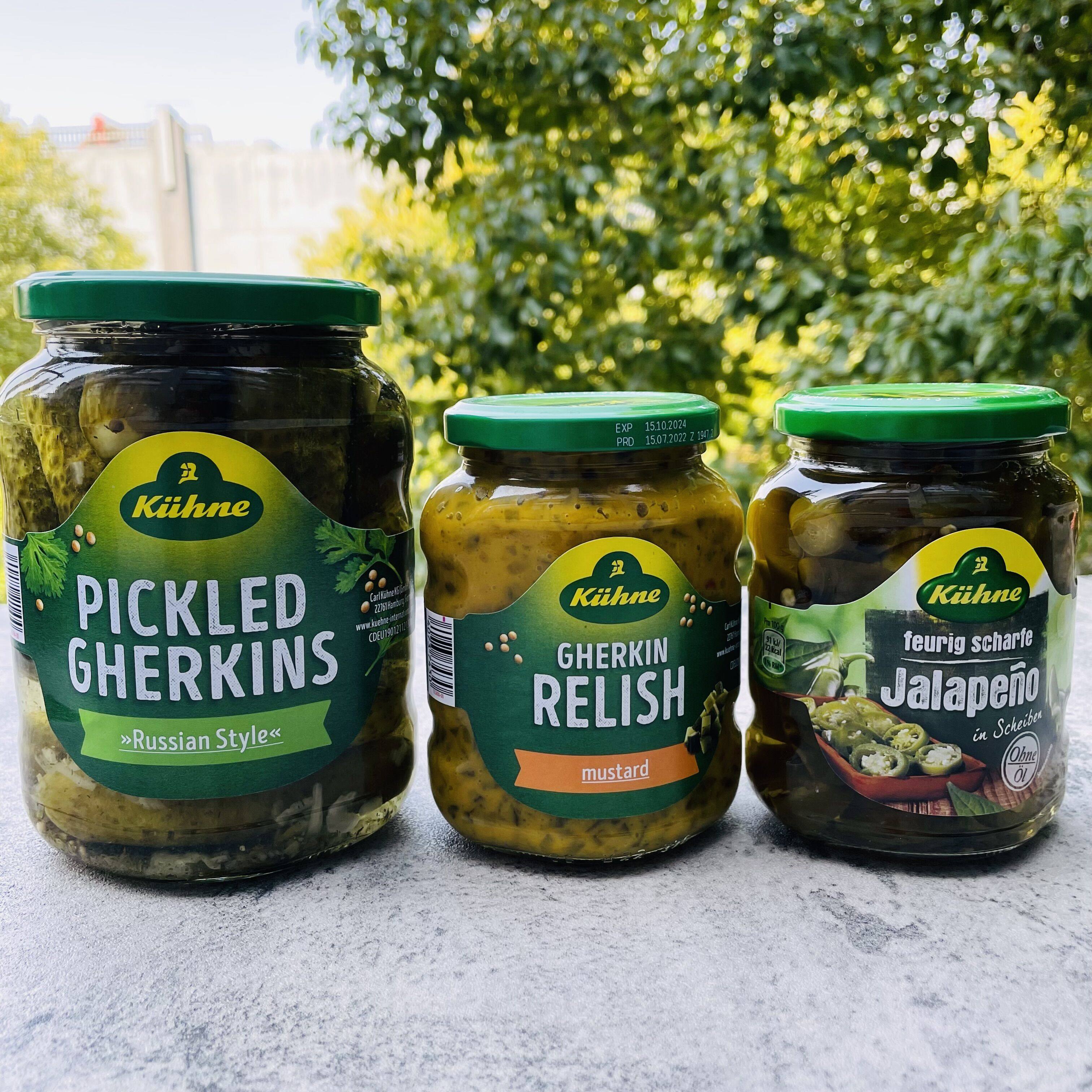 pickled gherkins德国冠利俄式酸青瓜酸黄瓜670g腌黄瓜酱菜汉堡酱