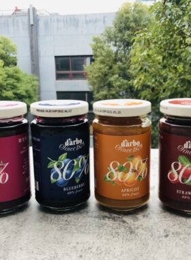 darbo奥地利进口杏草莓蓝莓果酱250g含果肉80%