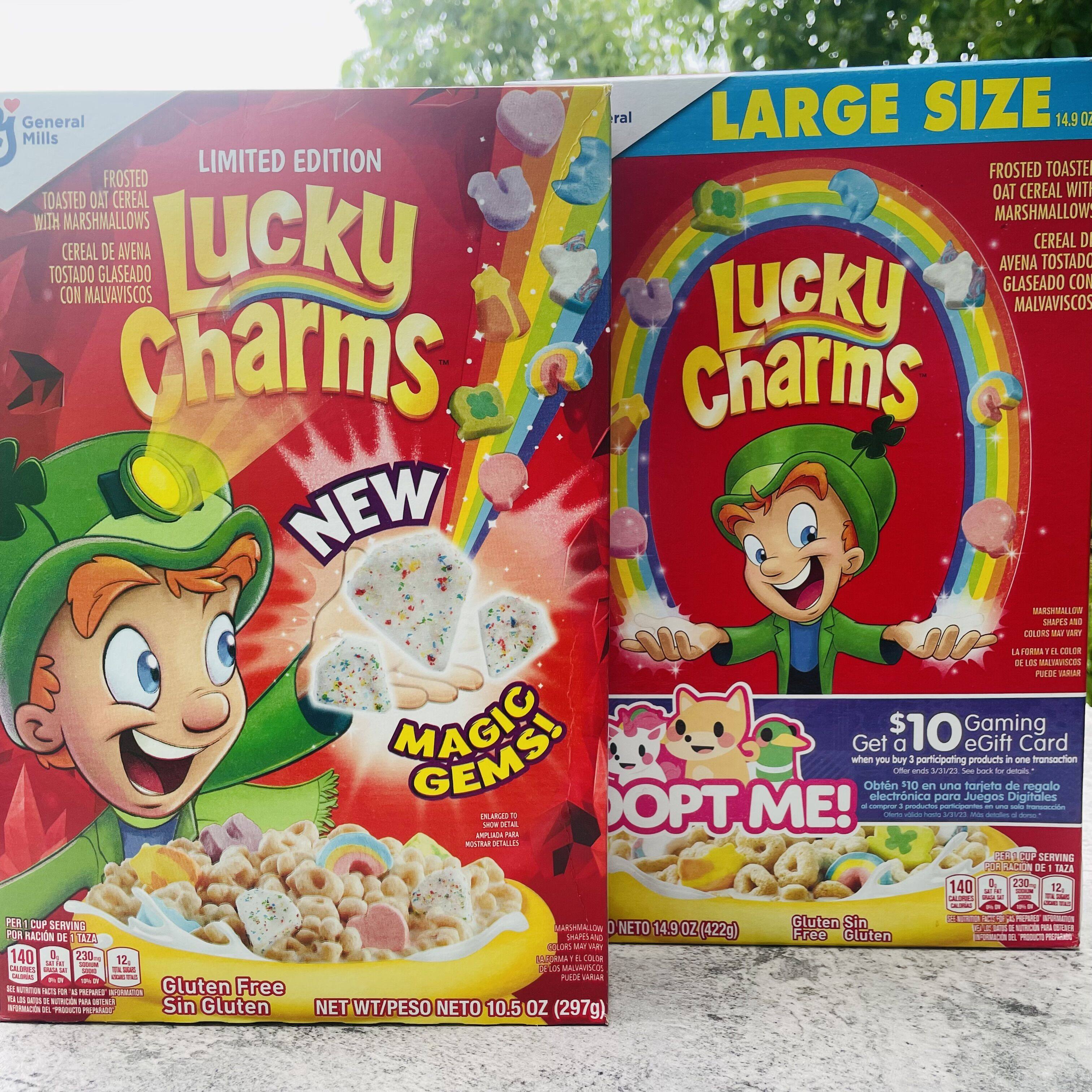 lucky charms 美国进口cheerios幸运全谷物燕麦片422g即食冲饮