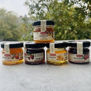 迷你瓶28g西班牙进口Helios喜璐果酱苦橙草莓杏果覆盆子果酱
