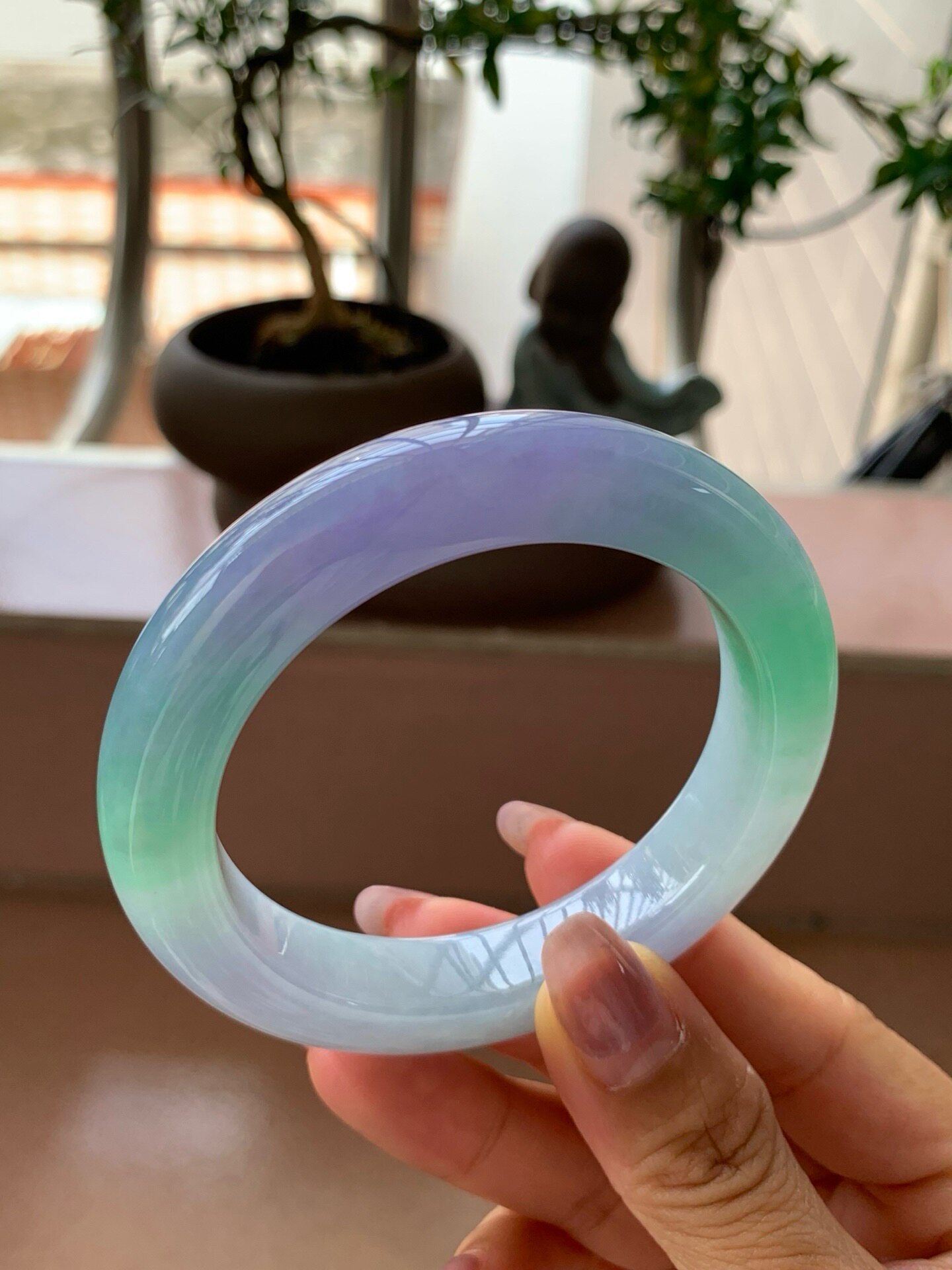 【小陈翡翠】缅甸天然翡翠A货紫缅甸翡翠