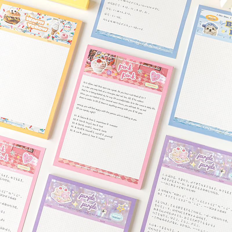 纸迹拍纸本彩色碎片复古记事