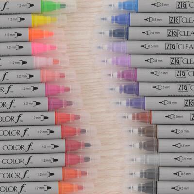 日本kuretake吴竹双头书写水彩笔