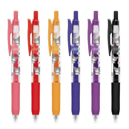 斑马三丽鸥史努比角落生物轻松熊限定中性笔彩色JJ15黑色水笔0.5