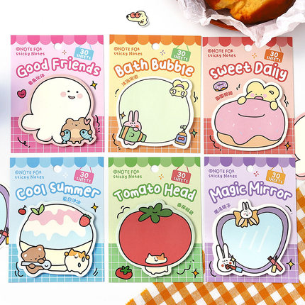 NOTE FOR咕噜妙妙屋便利贴便签本可爱昭和动物涂鸦手帐本留言备忘