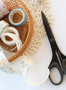 日本SILKY丝切多用不粘剪特氟龙涂层防粘事物剪刀文具手账胶带