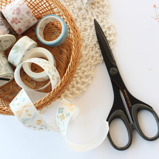 日本SILKY丝切多用不粘剪特氟龙涂层防粘事物剪刀文具手账胶带