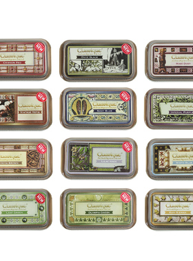 日本进口Classique复古铁盒印台古铜色新包装印泥 ins经典Vintage