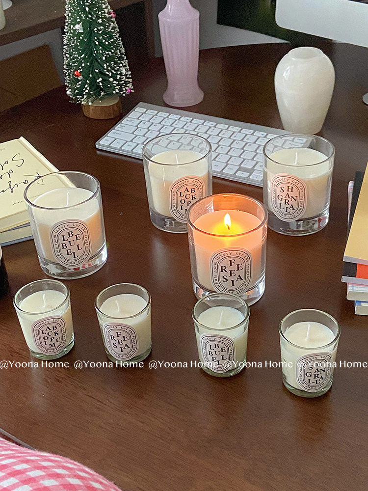yoona home香薰蜡烛 大豆蜡伴手礼香氛蜡烛玻璃杯无烟蜡烛杯礼盒