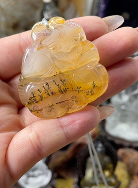天然水晶小树九尾狐