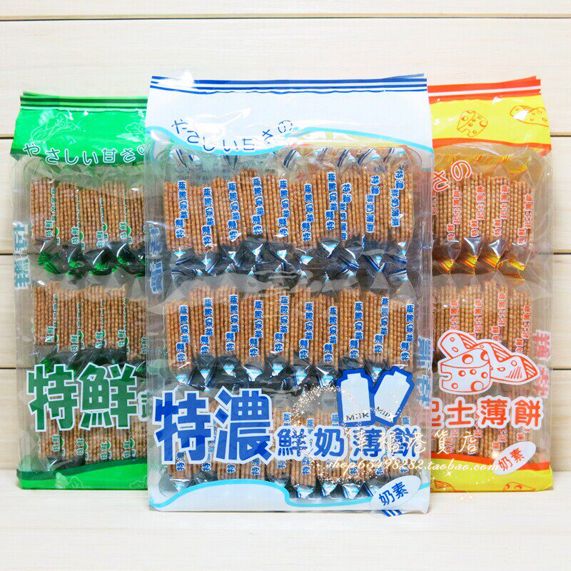 金冠卖家 SUKHI特浓鲜奶特鲜芝士薄饼独立小包装营养早餐饼干300g