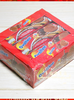 港版Ovaltine阿华田麦芽巧克力夹心饼干 健康饼干360克12独立小包