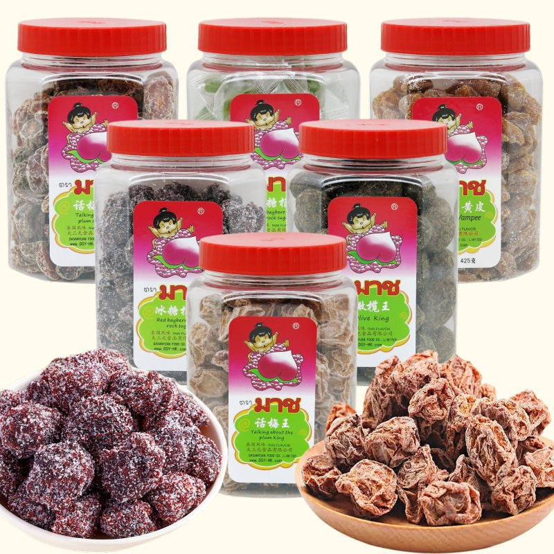 泰国风味橄榄王话梅王甘草杏子话梅条 盐津原粒话梅孕妇零食蜜饯
