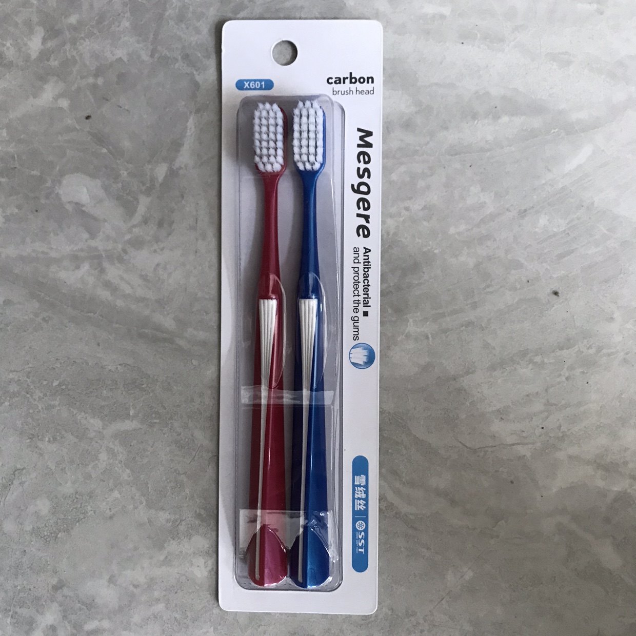 x601美时洁mesgere软毛成人牙刷雪绒丝