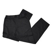 纯黑色直筒工作长裤 多口袋松紧腰制式 K826 披萨客春夏涤棉工装 美式