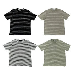 T恤Y729 针织高弹慵懒垂感圆领标准剪裁短袖 厚款 复古美式