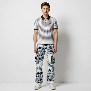 美式 K876 亚文化刺青题材重磅挂毯面料街头小众哥特范摇滚演出长裤