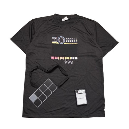 断码清仓嘻哈鼓机胸前印花T恤