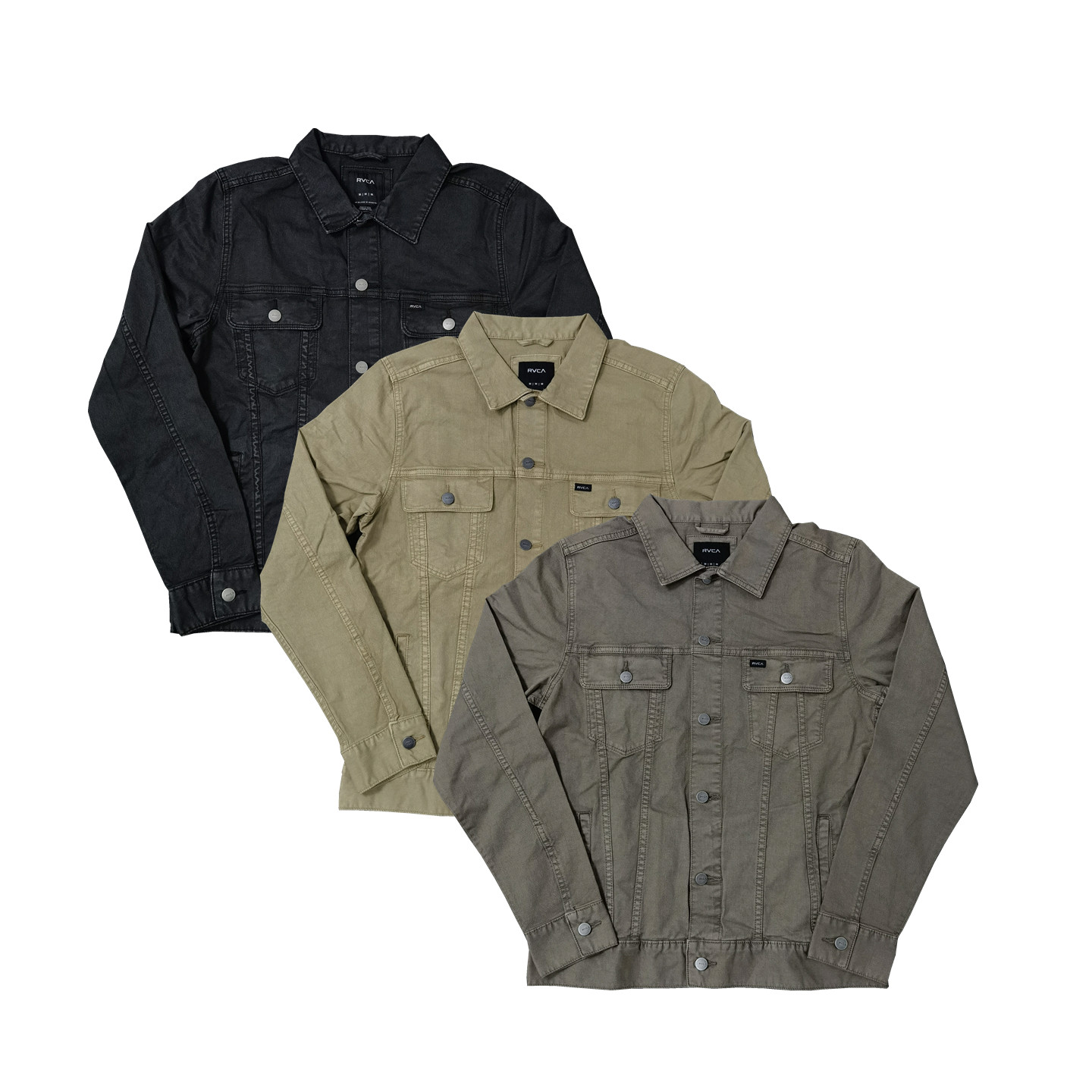 无品牌水洗弹力多袋工装夹克