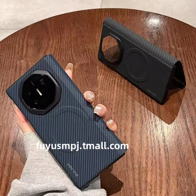 适用于华为matext手机壳xt非凡大师Mate XT新款男素皮碳纤维纹磁吸翻盖视窗皮套全包防摔三折叠屏保护套