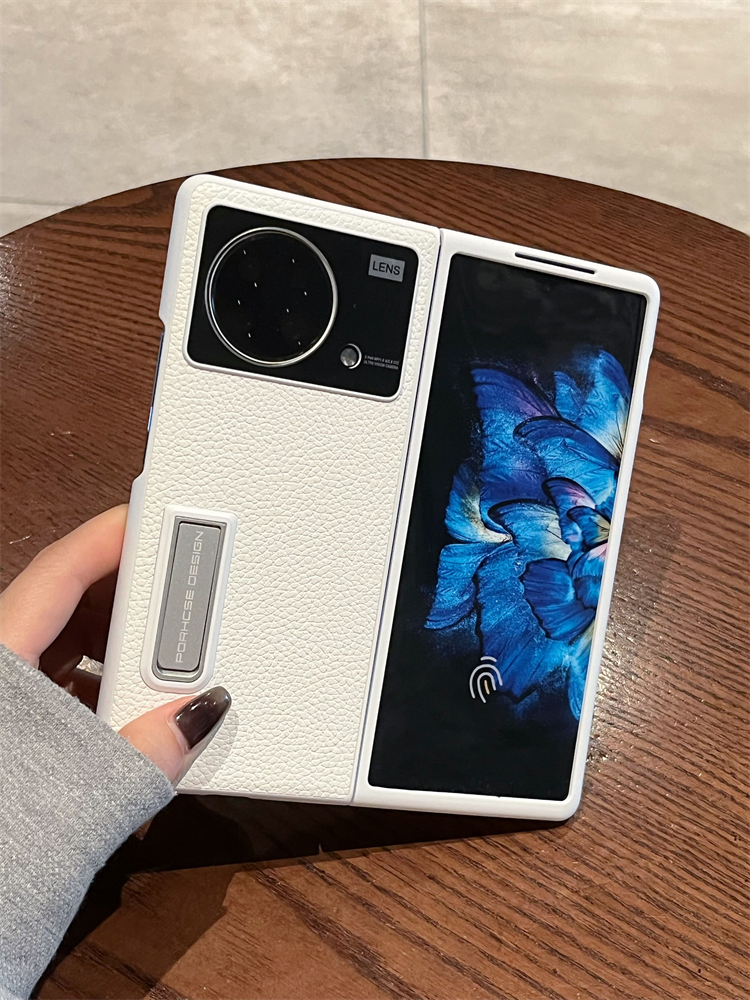 复宇 适用vivoxfold手机壳新款折叠vivo x fold+女款xfold全包防摔男高端皮质支架全包折叠屏防摔保护套超薄
