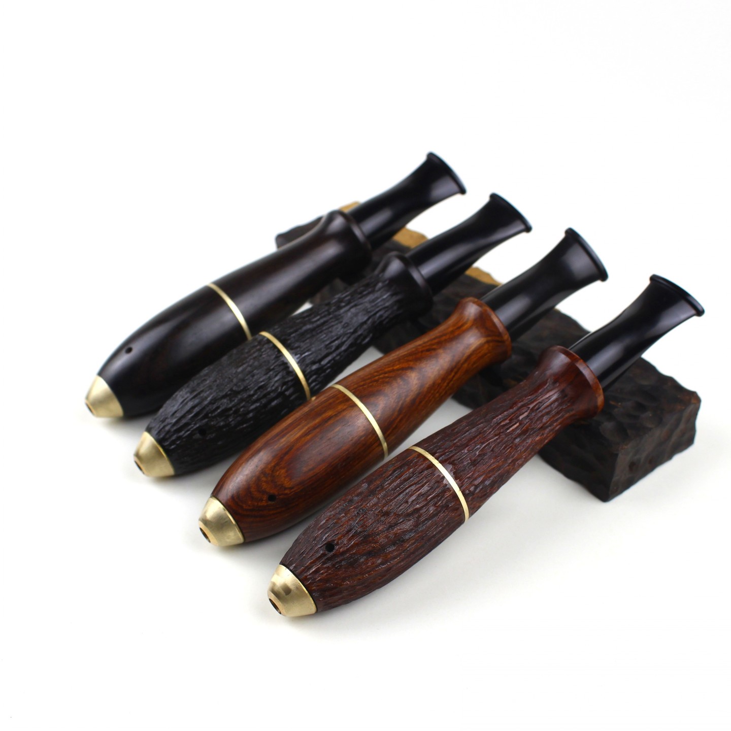 博古鱼雷烟斗天然檀木纯手工