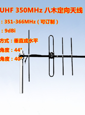 联必达350MHZ（351-366MHz)  9dBi八木定向天线LBD-350B9
