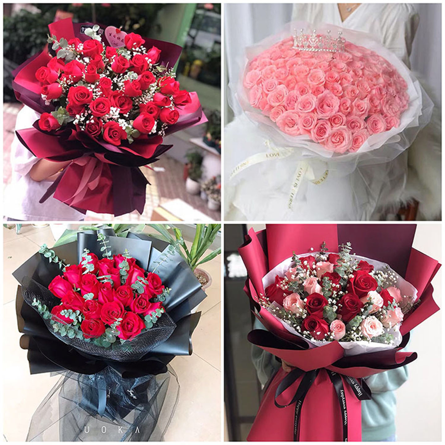 土默特左旗和林格尔武川县同城鲜花速递玫瑰花束生日表白送女朋友