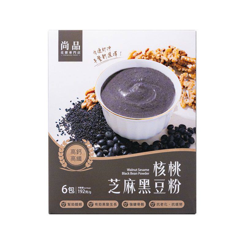 尚品核桃芝麻黑豆粉6条32G口感香浓顺滑营养均衡肠胃健康养颜美容