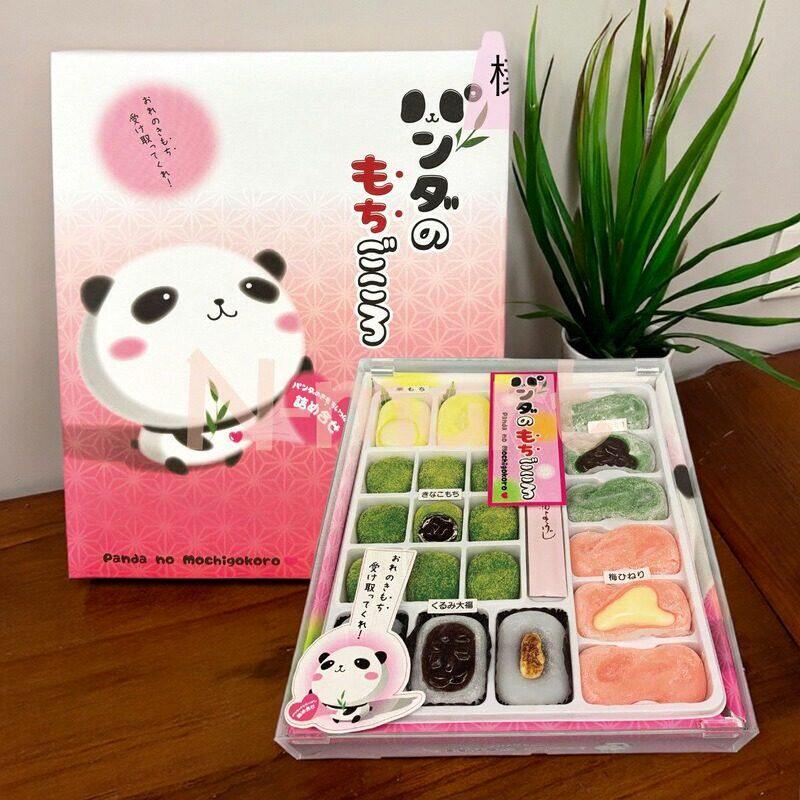 网红香港进口日本特产卡通熊猫综合大福饼麻薯休闲办公零食20枚入