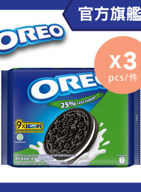 Oreo 香港进口朱古力夹心饼干低糖办公休闲松脆曲奇零食248.4克*3