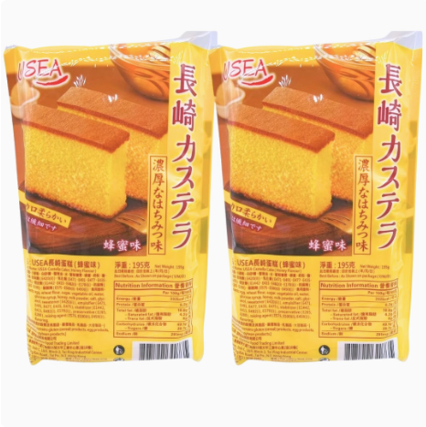 长崎蛋糕系列台湾进口长崎蛋糕长崎蛋糕早餐下午茶点心糕点2包