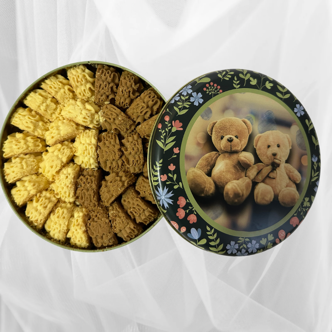 Jini Bakery Cookies 两味特浓咖啡+牛油320克曲奇饼干下午茶点心