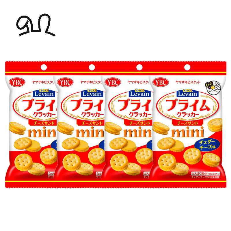 进口YBC迷你芝士夹心饼4连包16克x4对于酥脆芳香的饼干香浓起司味