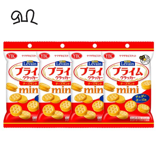 进口YBC迷你芝士夹心饼4连包16克x4对于酥脆芳香的饼干香浓起司味