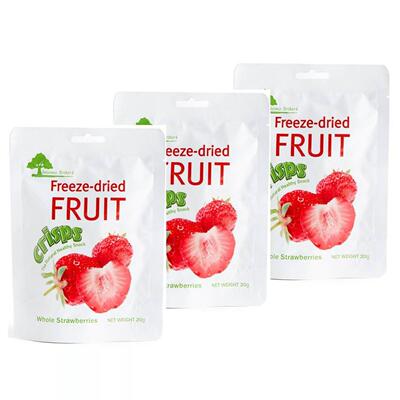 Delicious Orchards - 真空冻乾鲜原粒草莓脆片 x3