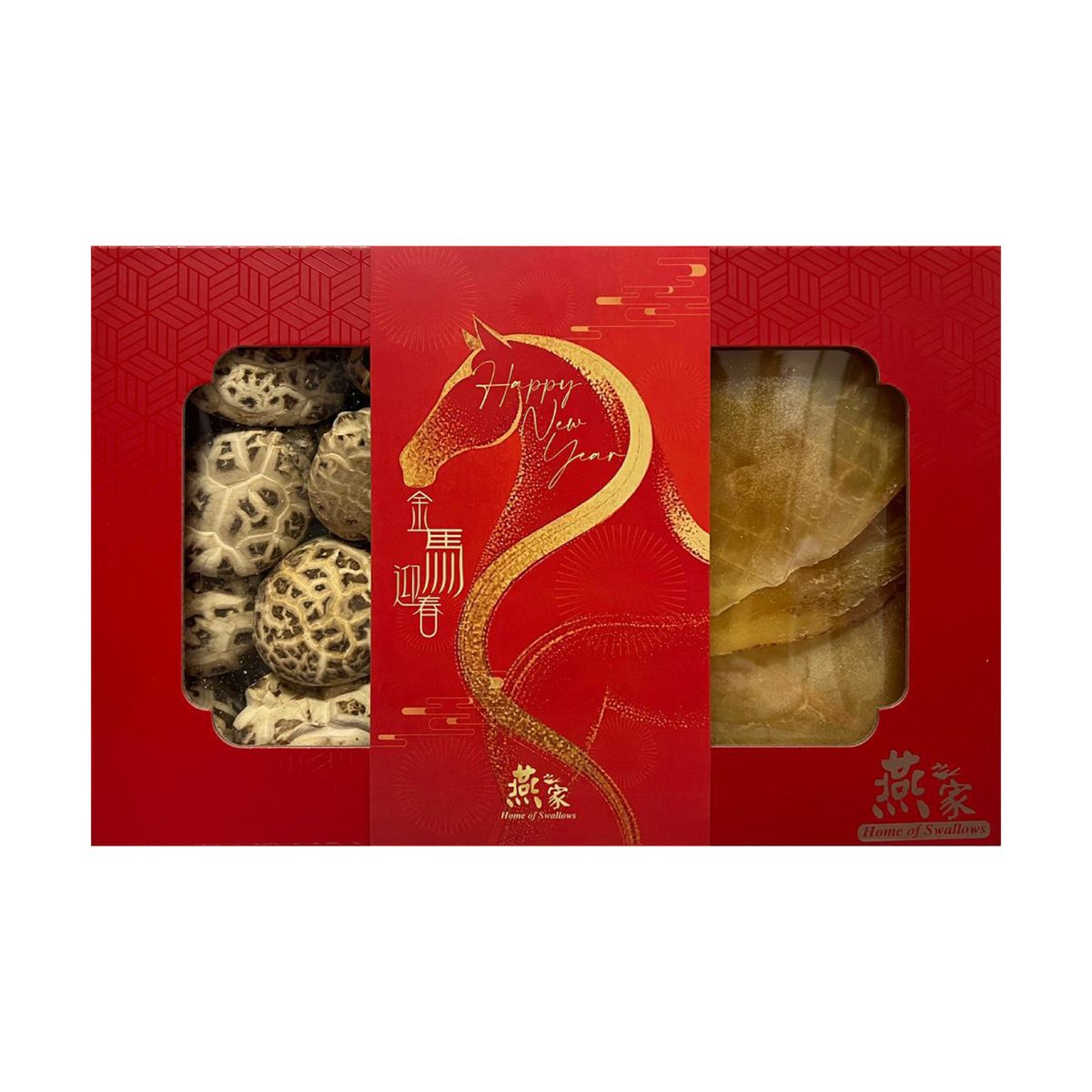 燕之家双并花菇螺片礼盒装东非厚螺片150g原木花菇150g营养滋补品