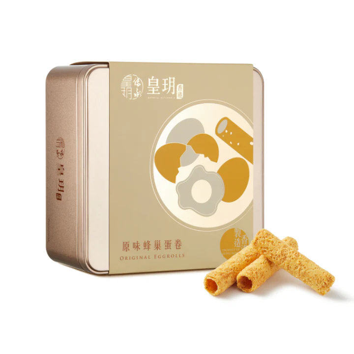 香港进口版皇玥原味蜂巢蛋卷礼盒24件装口感酥松层次丰富蛋香浓郁
