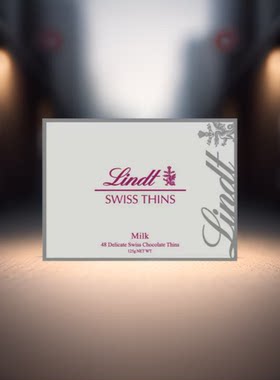 香港进口网红新年礼盒节日送礼瑞士莲牛奶薄片朱古力125g