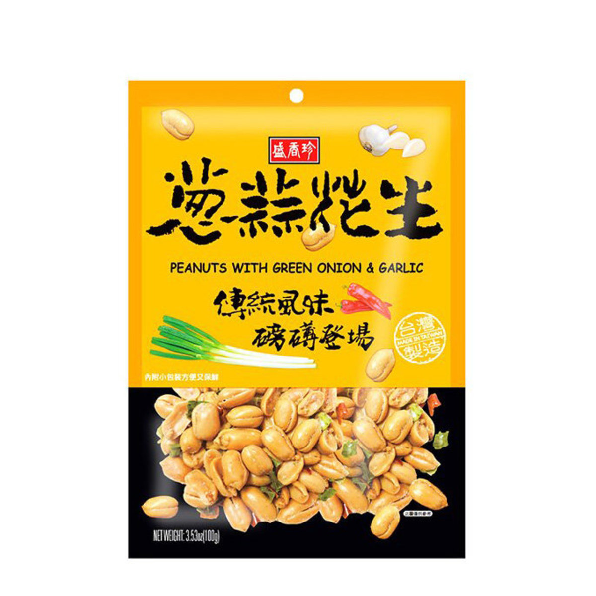 盛香珍-葱蒜花生100g