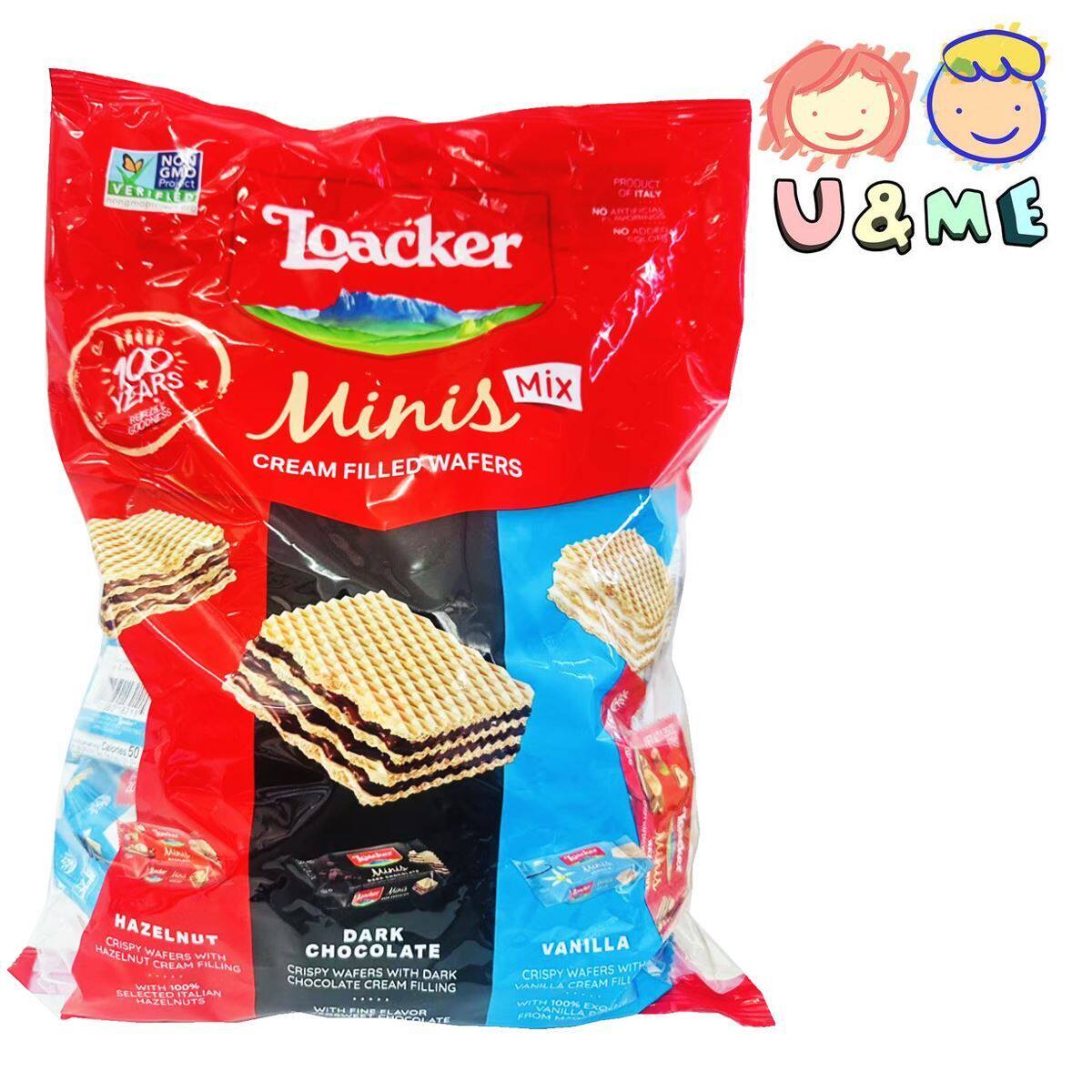 Loacker 迷你夹心独立包装威化饼干80包800g夹心饼干儿童零食进口