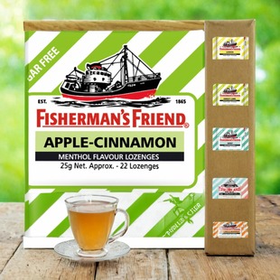 网红英国进口渔夫之宝润喉糖特强无糖多口味水果薄荷清新口气糖果